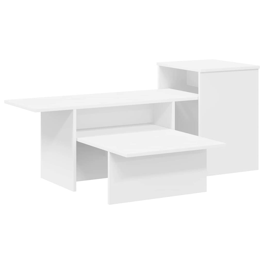 Console table White 80 x 50 x 225 cm Engineered wood