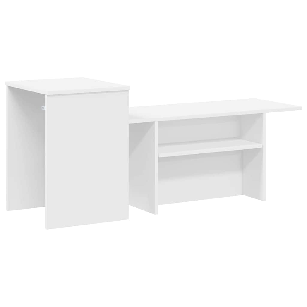 Console table White 80 x 50 x 225 cm Engineered wood