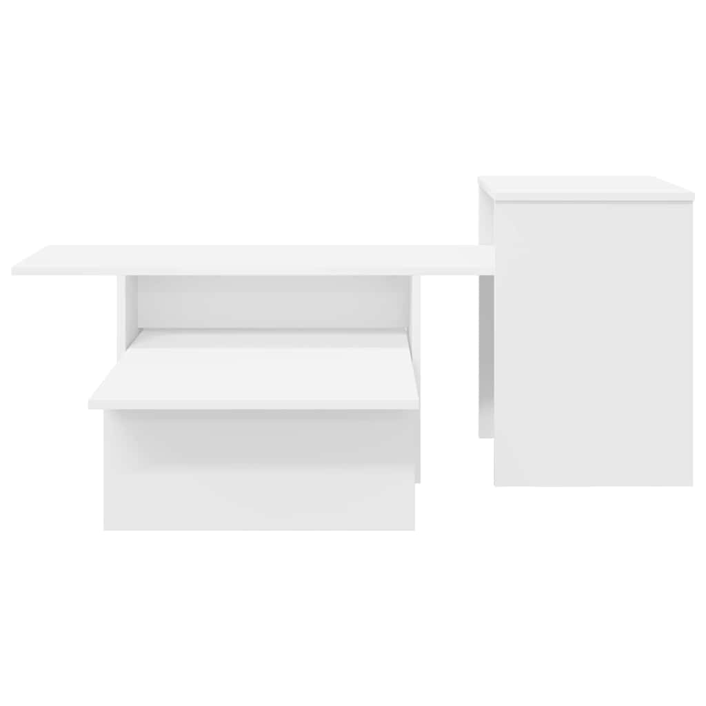 Console table White 80 x 50 x 225 cm Engineered wood