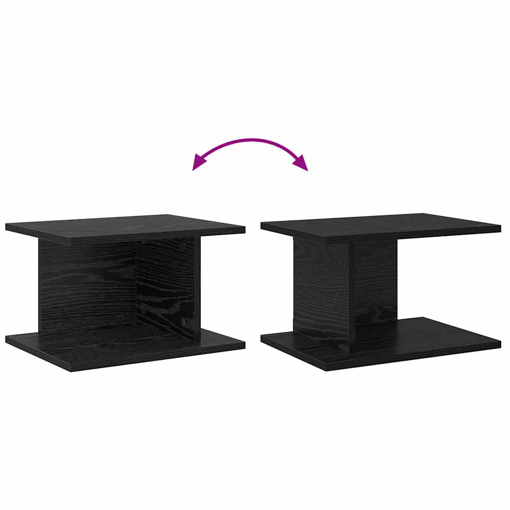 Naktinis staliukas 2 pcs Juodas ąžuolas 40 x 30 x 25 cm