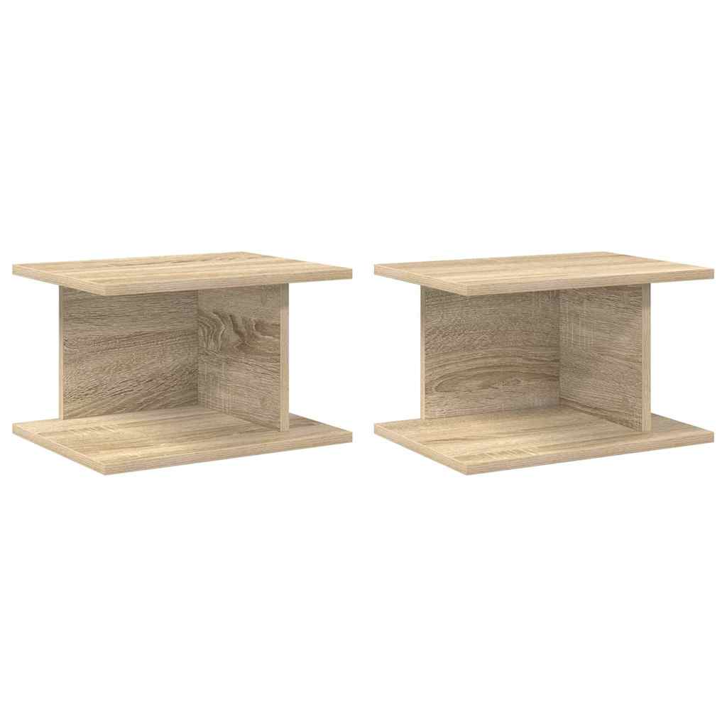 Naktinis staliukas 2 pcs Sonoma ąžuolas 40 x 30 x 25 cm