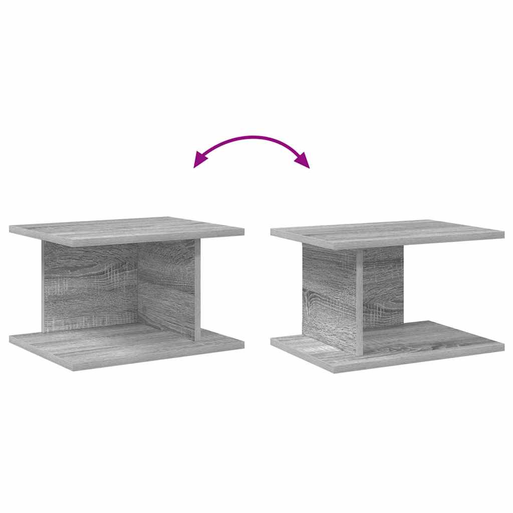 Naktinis staliukas 2 pcs Pilkas Sonoma 40 x 30 x 25 cm