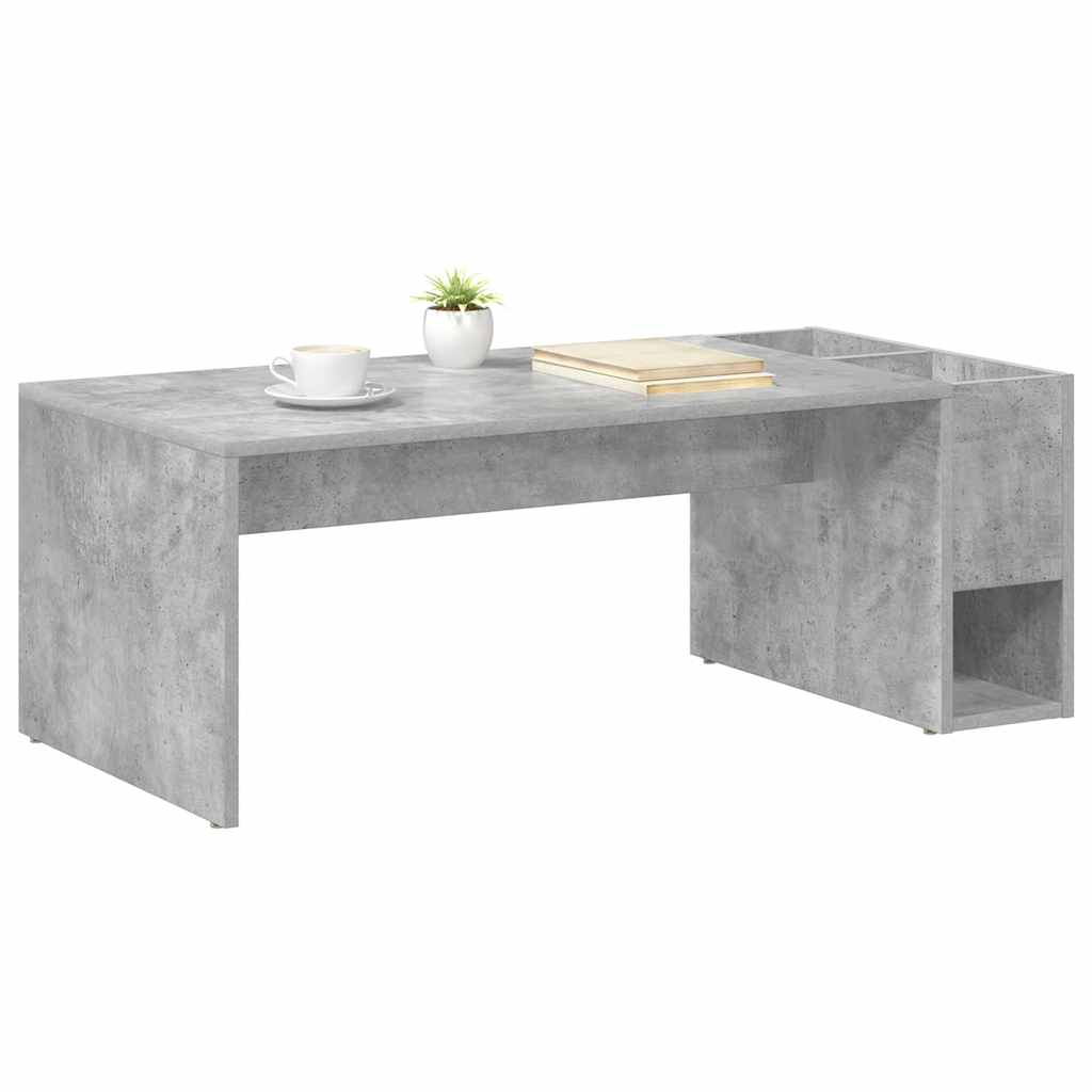 Kavos staliukas Betono pilka 101,5 x 50 x 37 cm