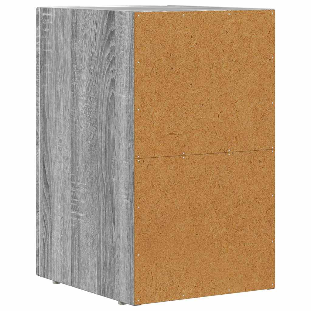 Naktinis staliukas 2 pcs Pilkas Sonoma 29.5 x 35 x 50 cm