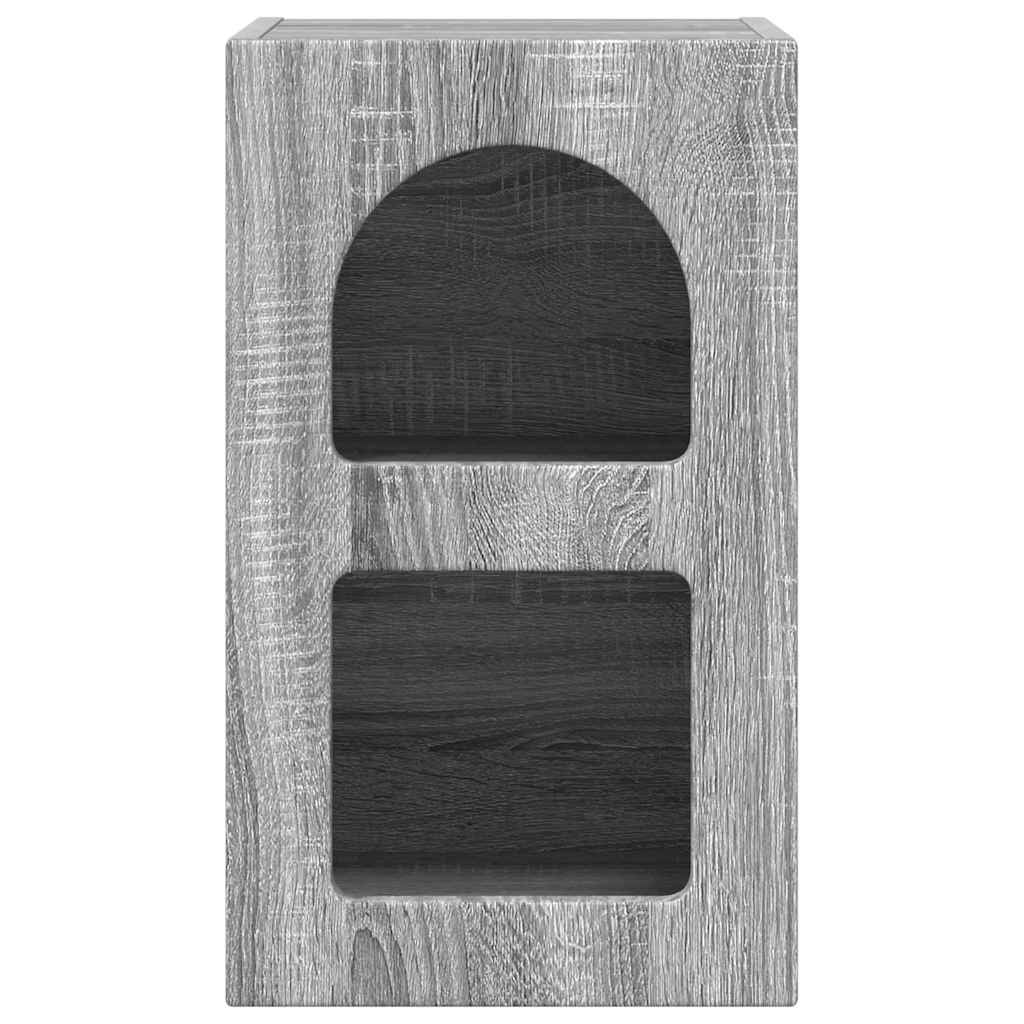 Naktinis staliukas 2 pcs Pilkas Sonoma 29.5 x 35 x 50 cm