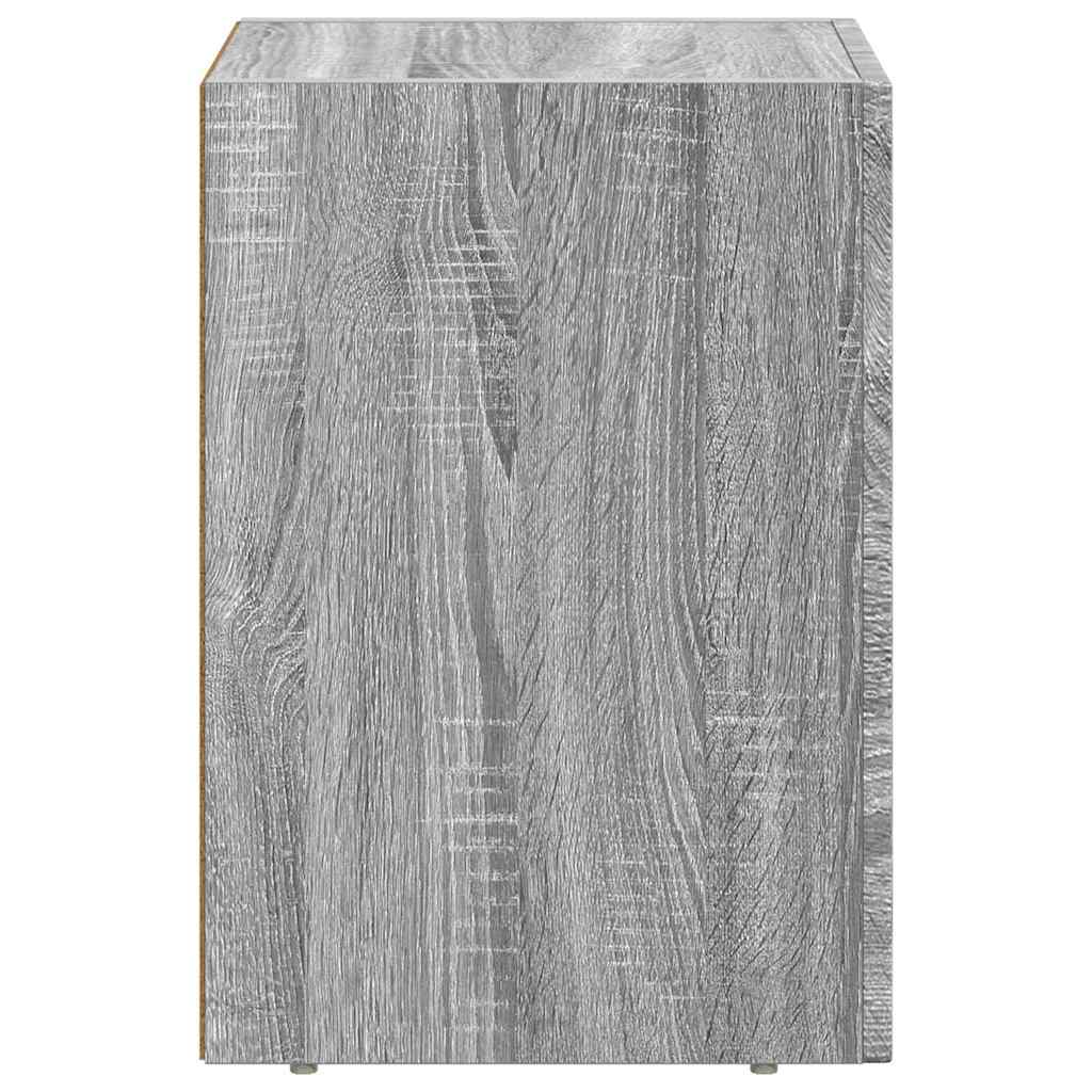 Naktinis staliukas 2 pcs Pilkas Sonoma 29.5 x 35 x 50 cm