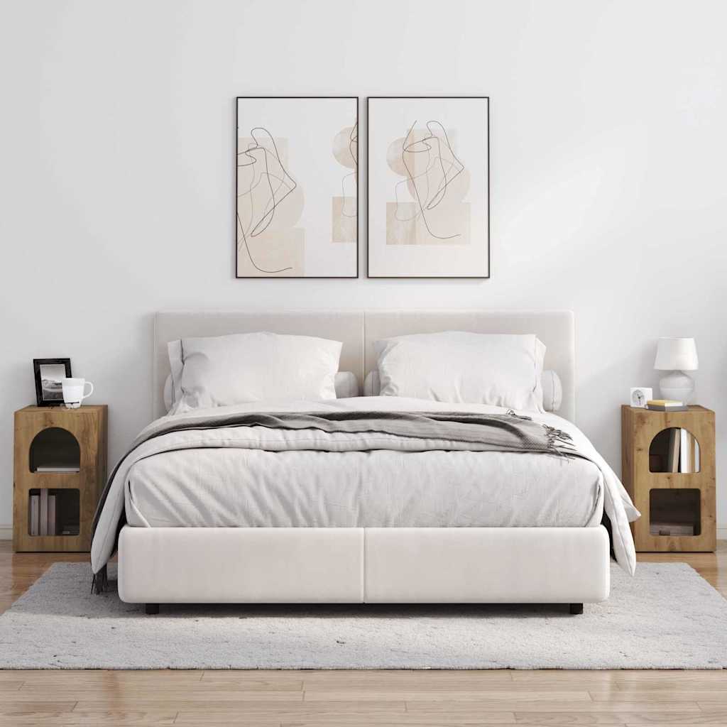 Naktinis staliukas 2 pcs Amatininkų ąžuolas 29.5 x 35 x 50 cm
