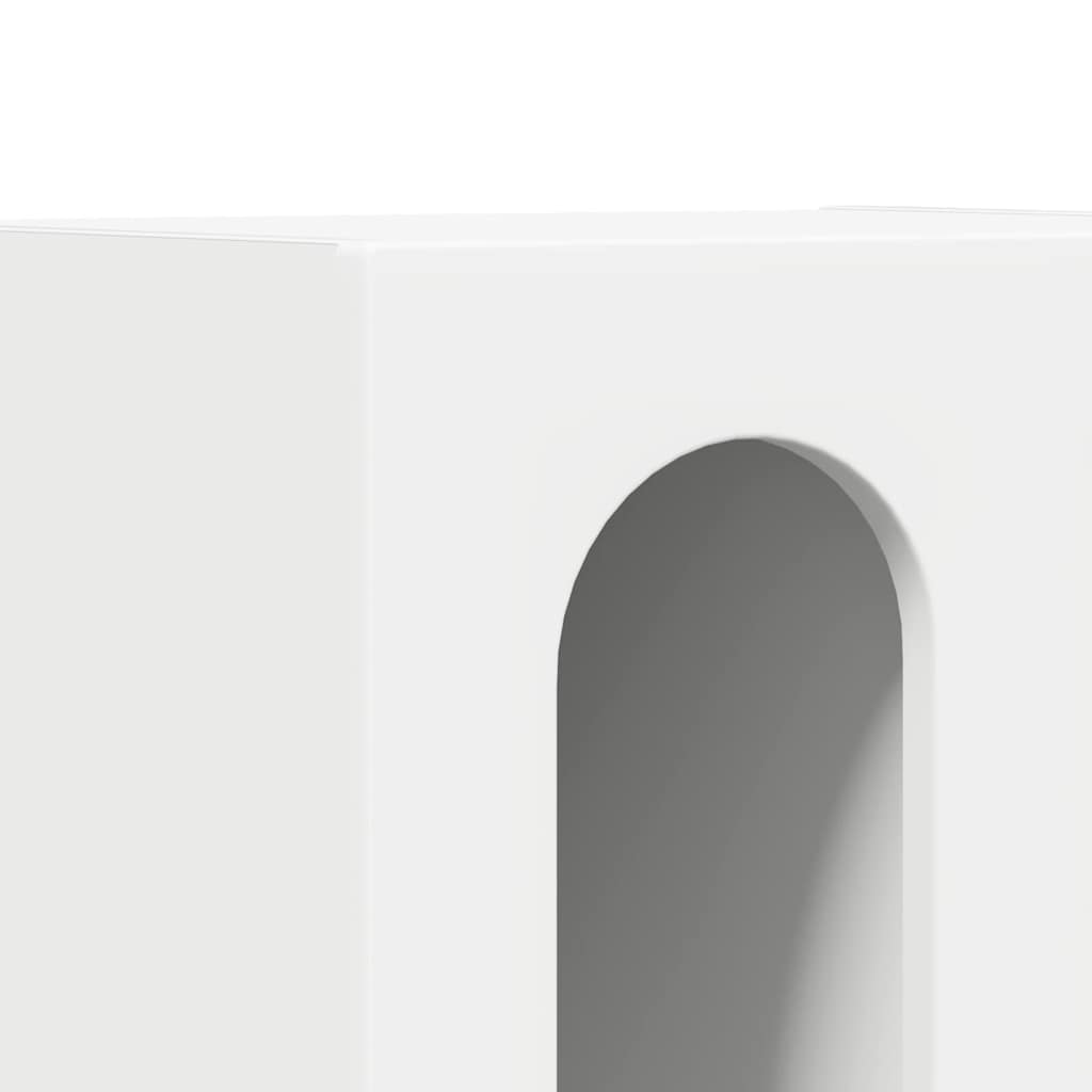 Naktinis staliukas 2 pcs Balta 40 x 35 x 50 cm Apdirbta mediena