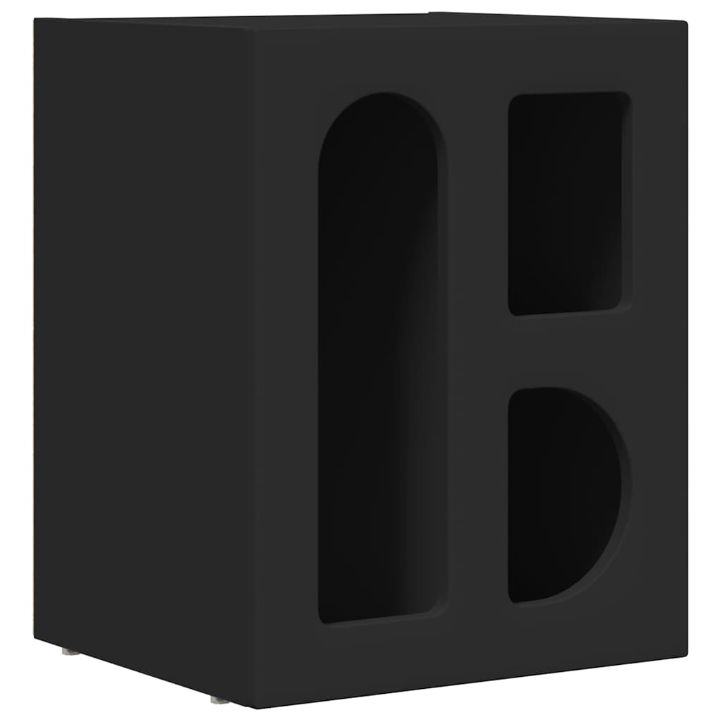 Naktinis staliukas 2 pcs Juoda 40 x 35 x 50 cm Apdirbta mediena