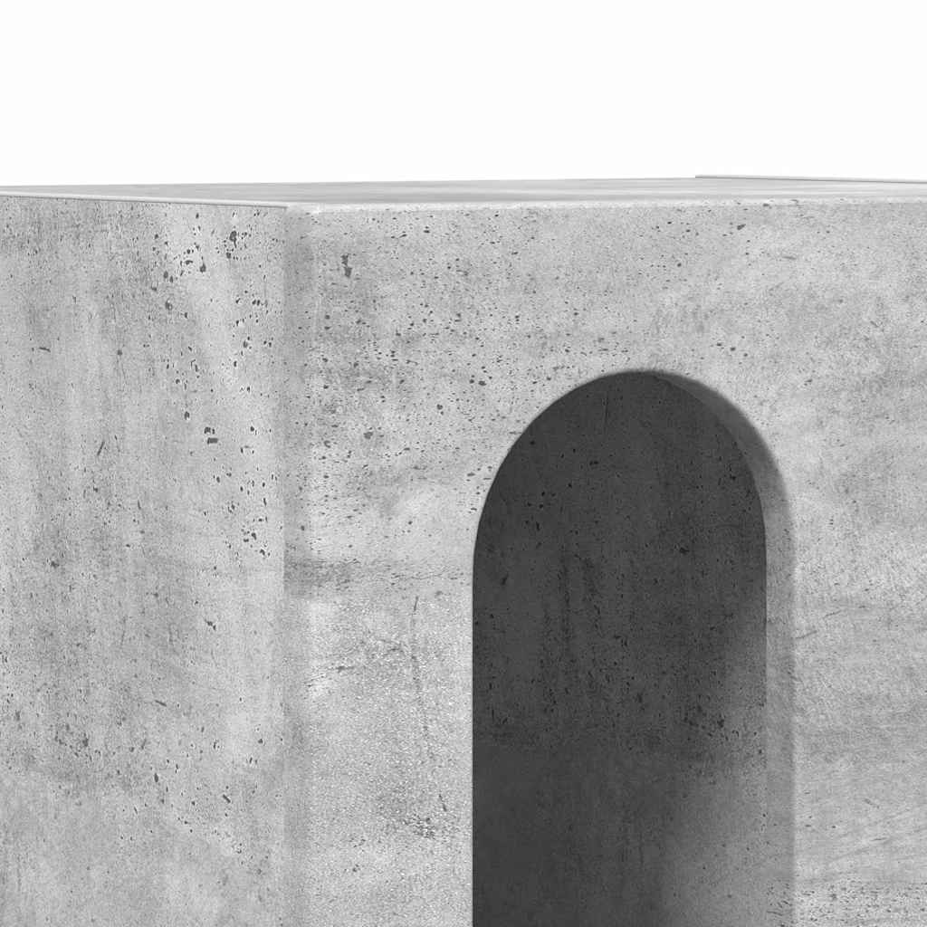 Nightstand Concrete gray 40 x 35 x 50 cm