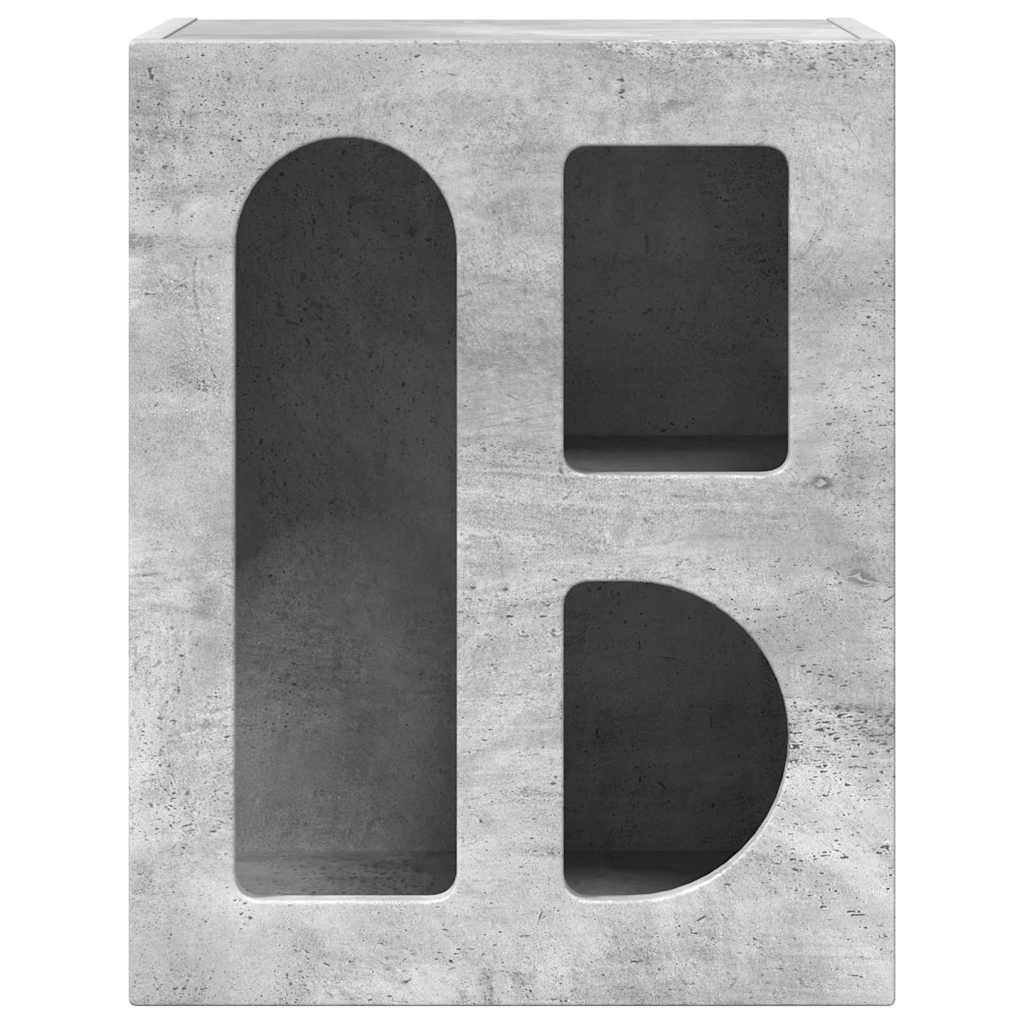 Nightstand Concrete gray 40 x 35 x 50 cm
