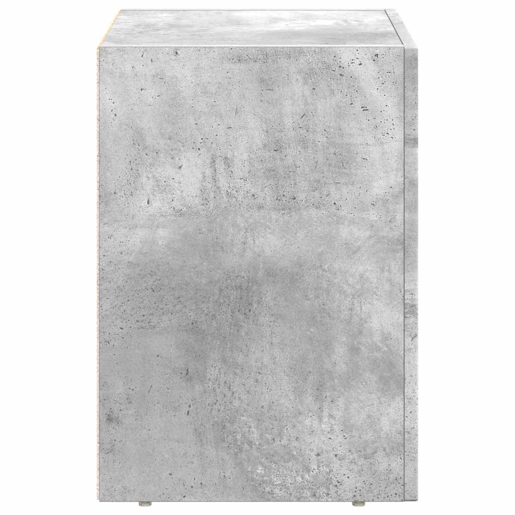 Nightstand Concrete gray 40 x 35 x 50 cm