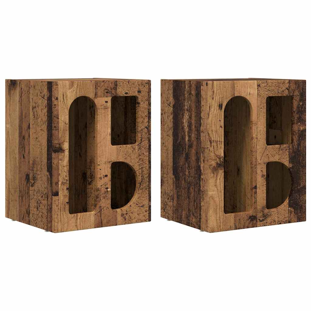 Nightstands 2 pcs Solid wood 40 x 35 x 50 cm