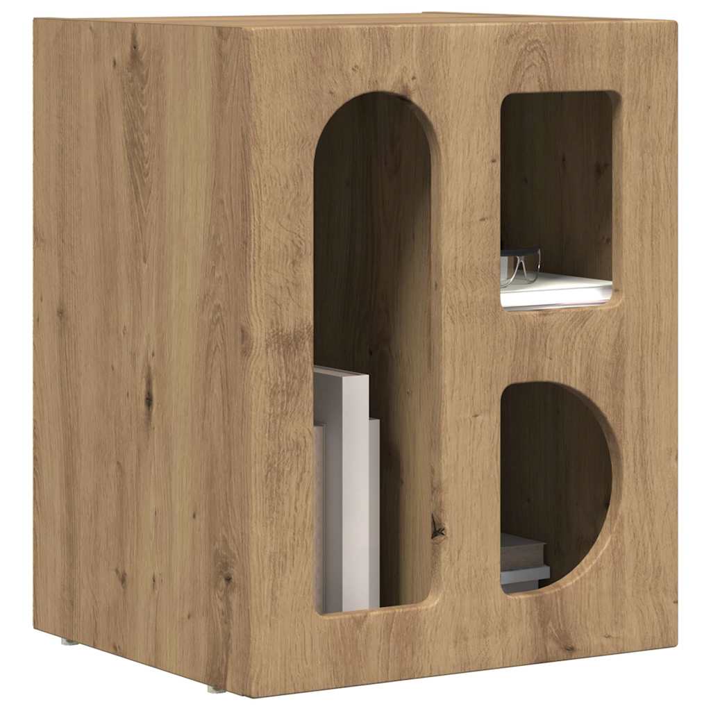 Naktinis staliukas 2 pcs Amatininkų ąžuolas 40 x 35 x 50 cm