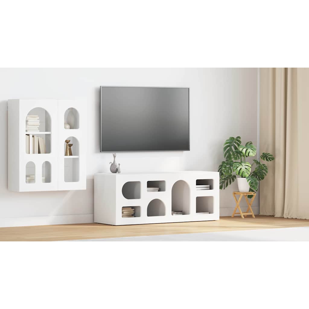 TV Cabinet White 100 x 35 x 40 cm Engineered Wood