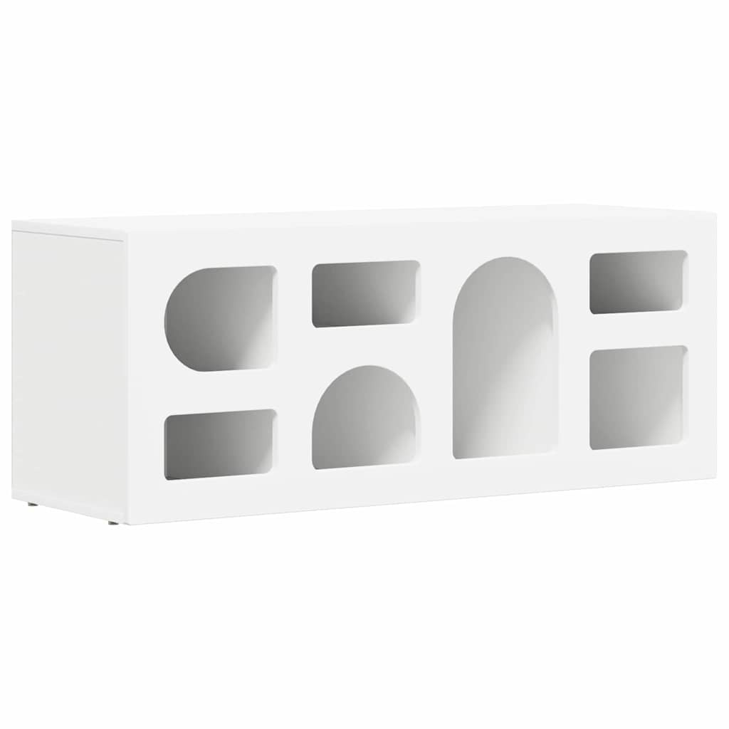 TV Cabinet White 100 x 35 x 40 cm Engineered Wood