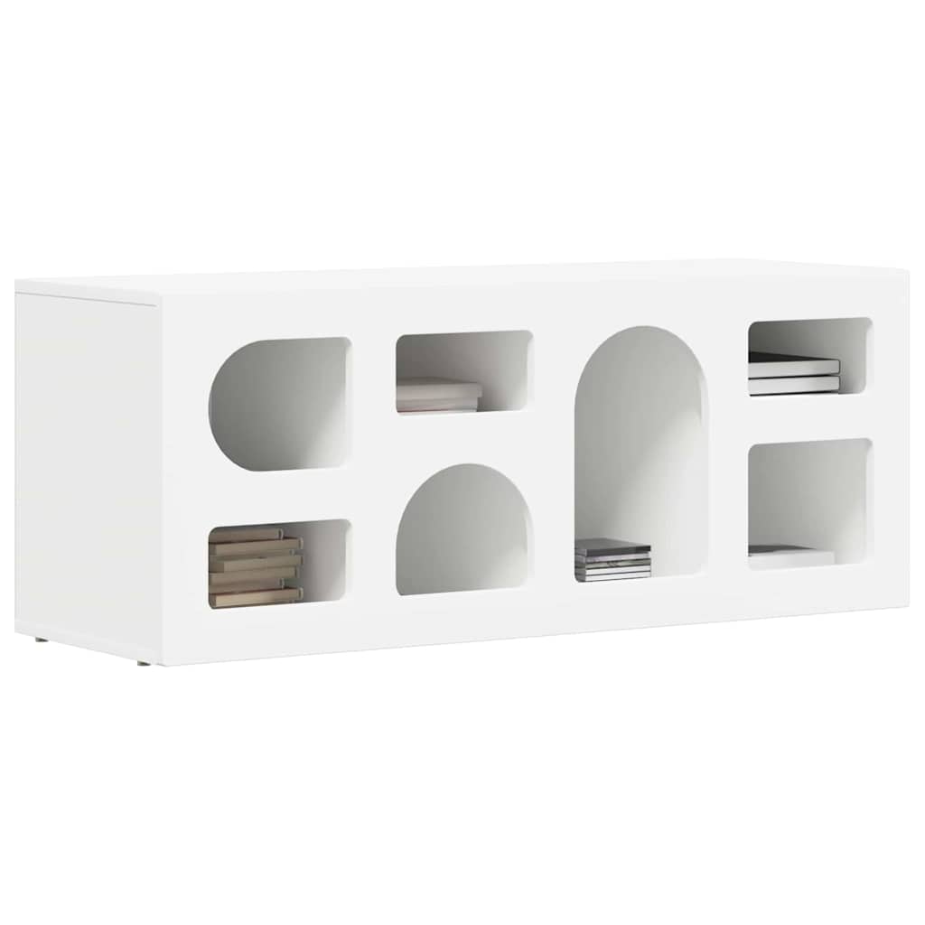 TV Cabinet White 100 x 35 x 40 cm Engineered Wood