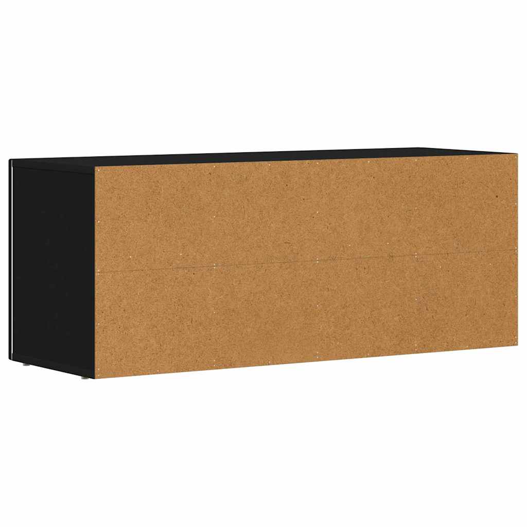 Televizora skapītis Melns 100 x 35 x 40 cm Apstrādāta koksne