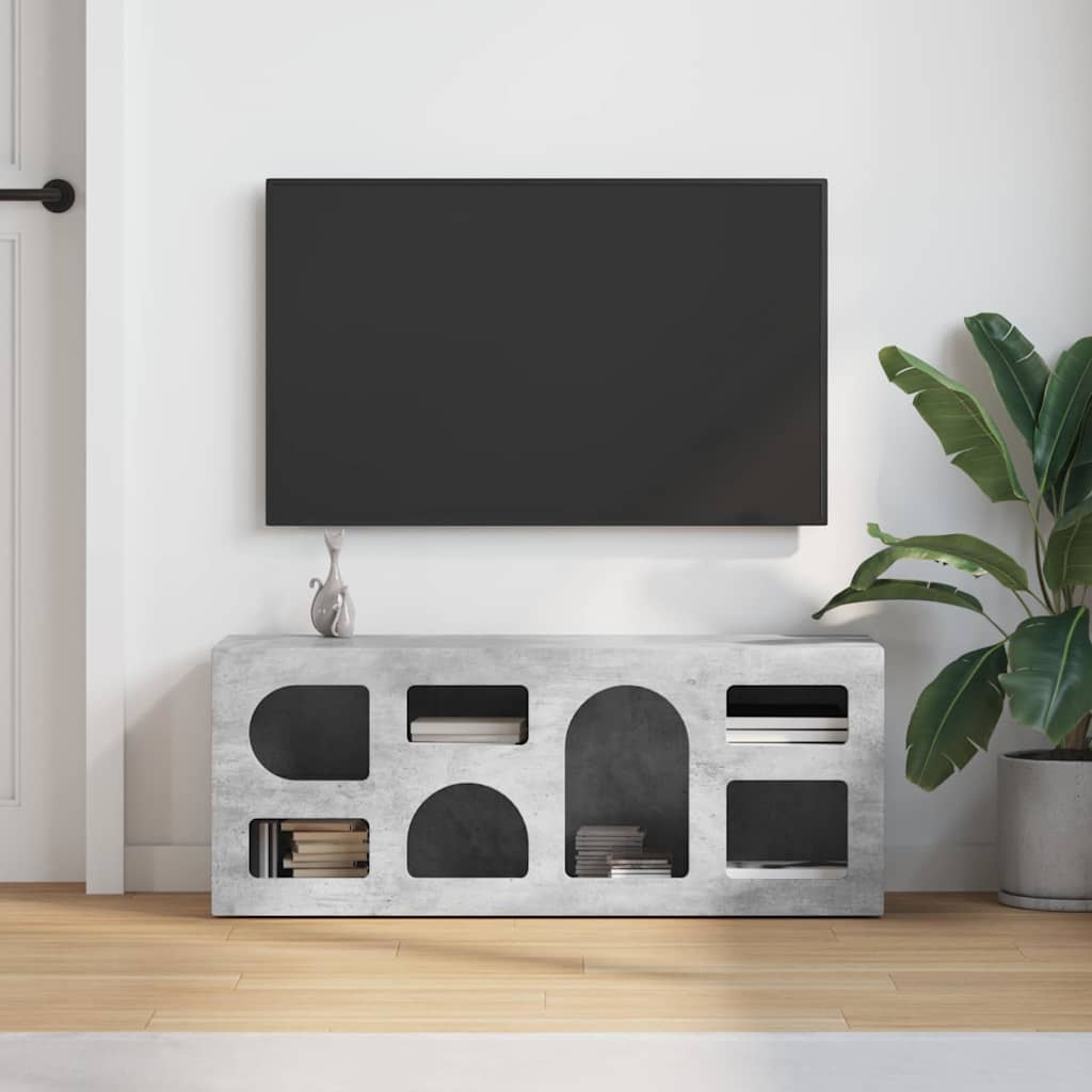 TV skapītis Betona pelēks 100 x 35 x 40 cm