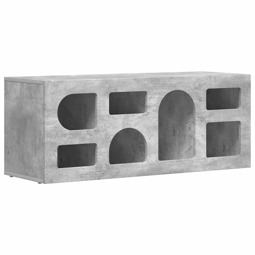 TV skapītis Betona pelēks 100 x 35 x 40 cm
