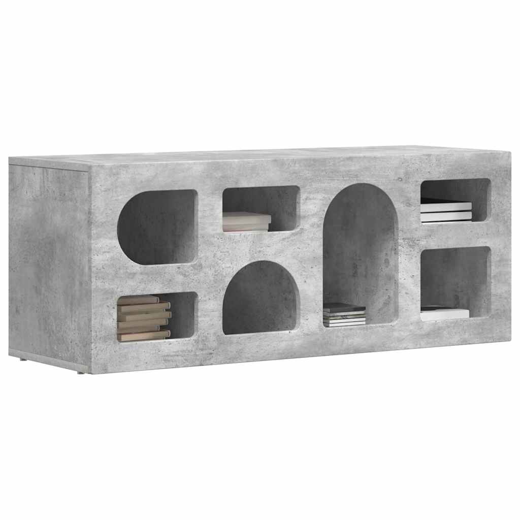 TV skapītis Betona pelēks 100 x 35 x 40 cm