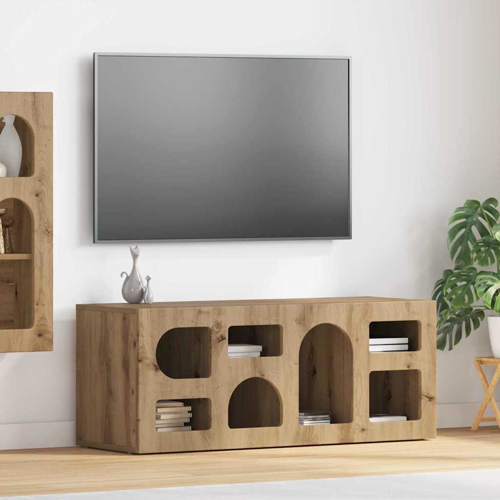 TV Cabinet Craftsman Oak 100 x 35 x 40 cm
