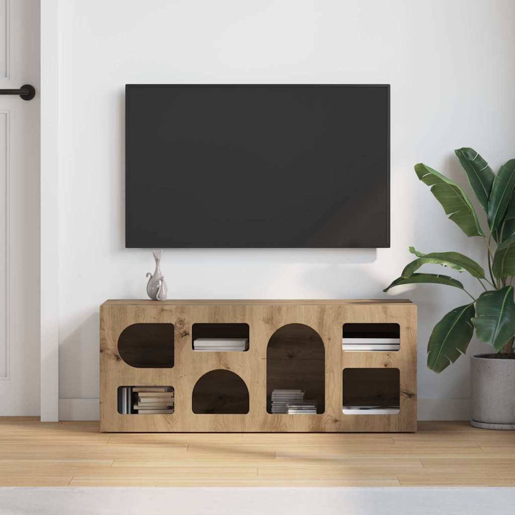 TV Cabinet Craftsman Oak 100 x 35 x 40 cm
