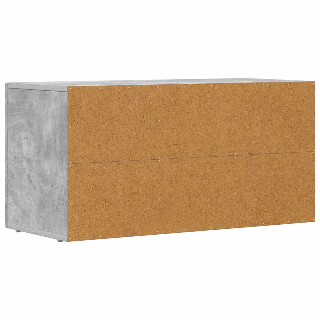 TV skapītis, betona pelēks, 80 x 35 x 40 cm