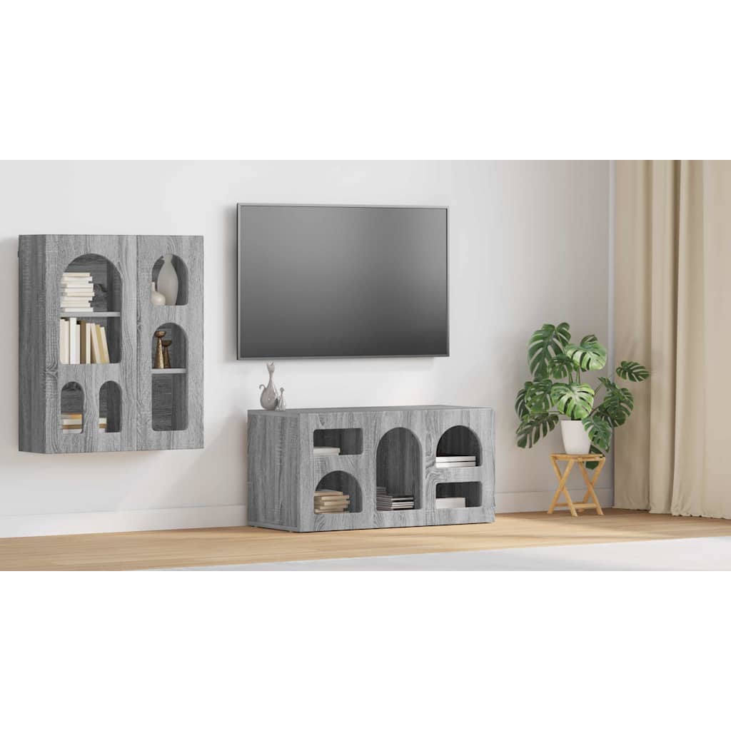 TV skapītis Pelēka Sonoma 80 x 35 x 40 cm