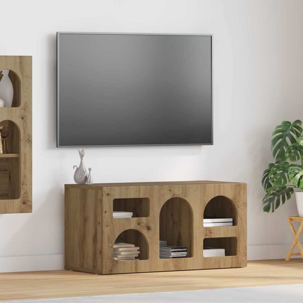 Televizoriaus spintelė Amatininkų ąžuolas 80 x 35 x 40 cm