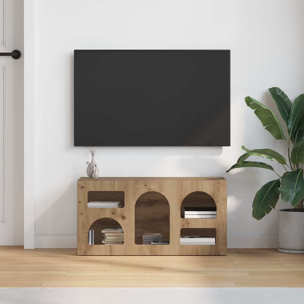 Televizoriaus spintelė Amatininkų ąžuolas 80 x 35 x 40 cm