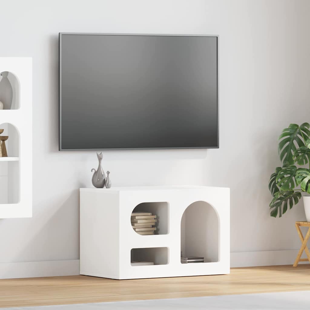 TV Cabinet White 60 x 35 x 40 cm Engineered Wood
