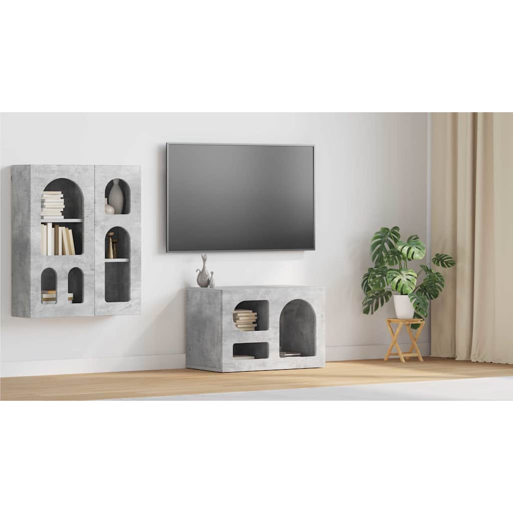 TV skapītis Betona pelēks 60 x 35 x 40 cm