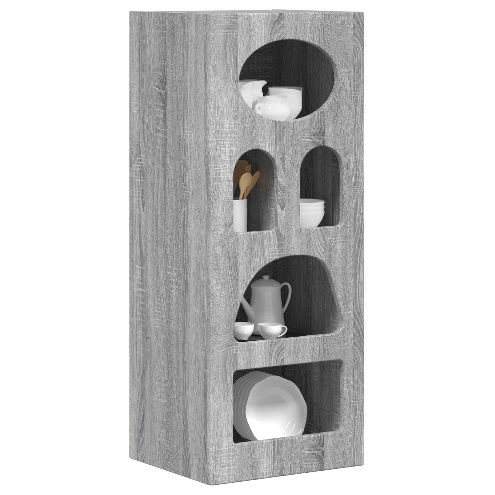 Kabalas Pilkas Sonoma 40 x 35 x 100,5 cm Apdirbta mediena