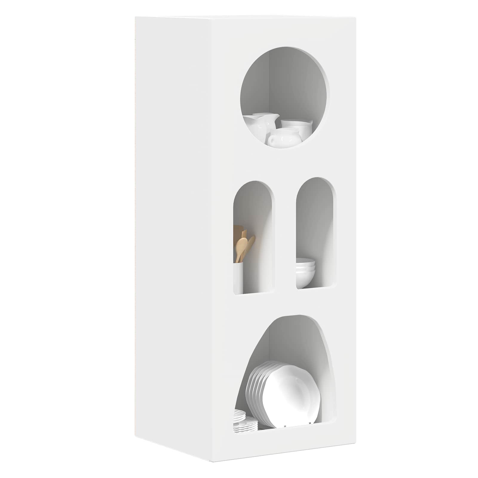 Kabal White 40 x 35 x 100.5 cm Engineered Wood