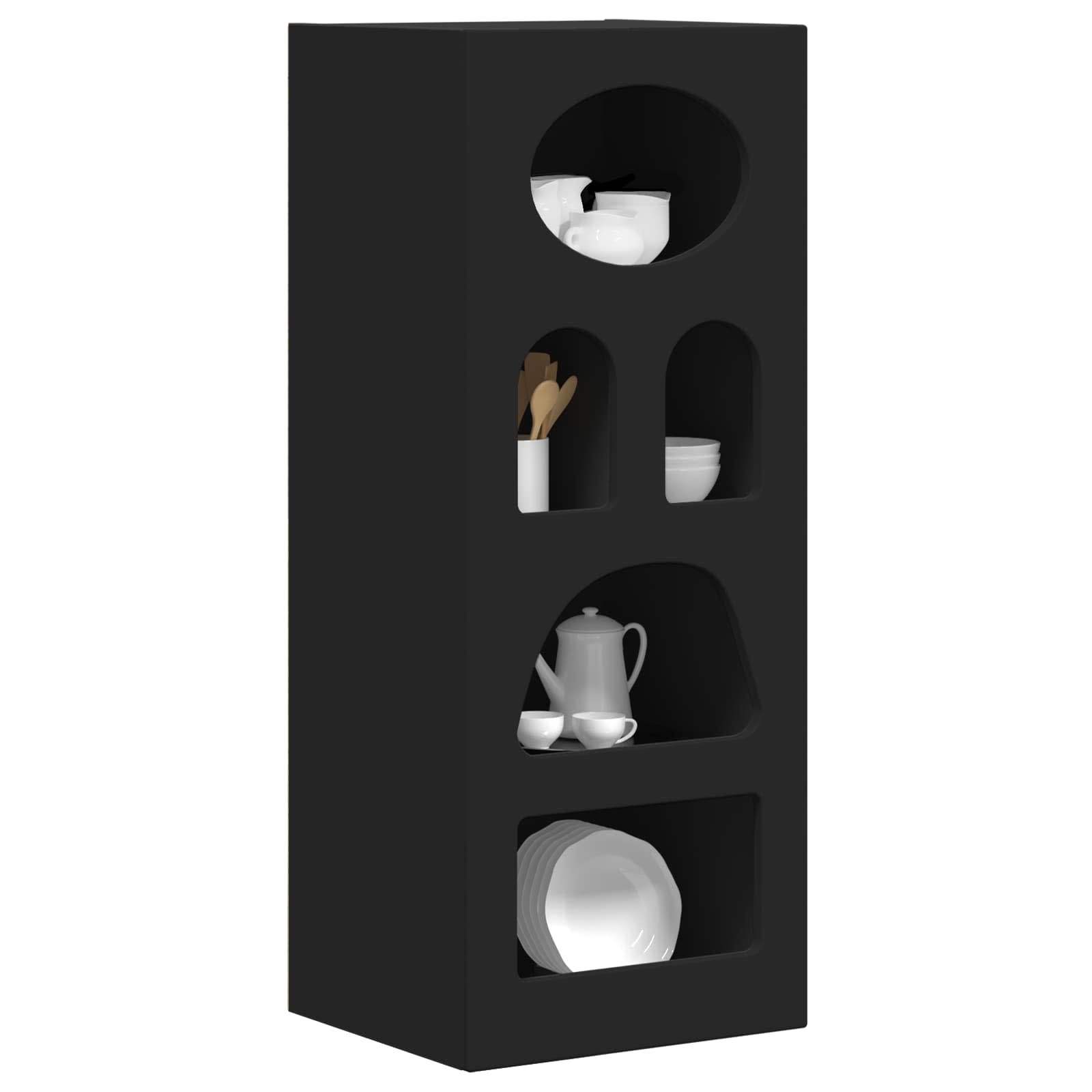 Kabalas Melns 40 x 35 x 100.5 cm Apstrādāta koksne