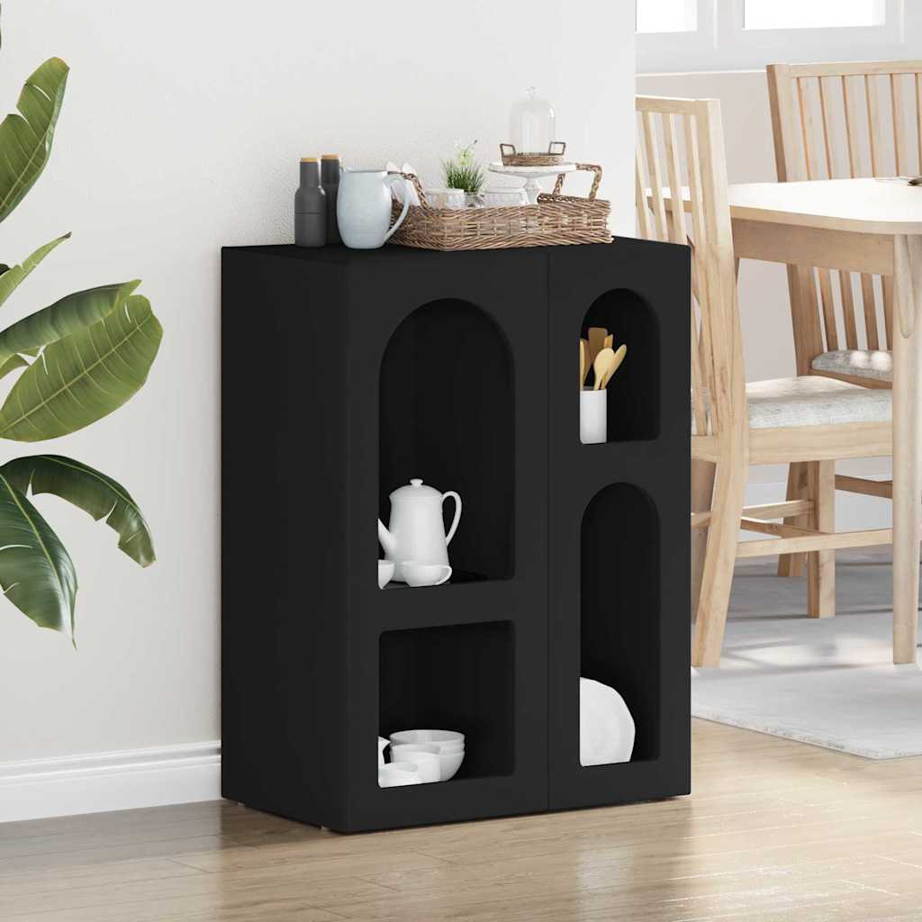 Sideboard Black 59 x 35 x 80.5 cm Engineered wood