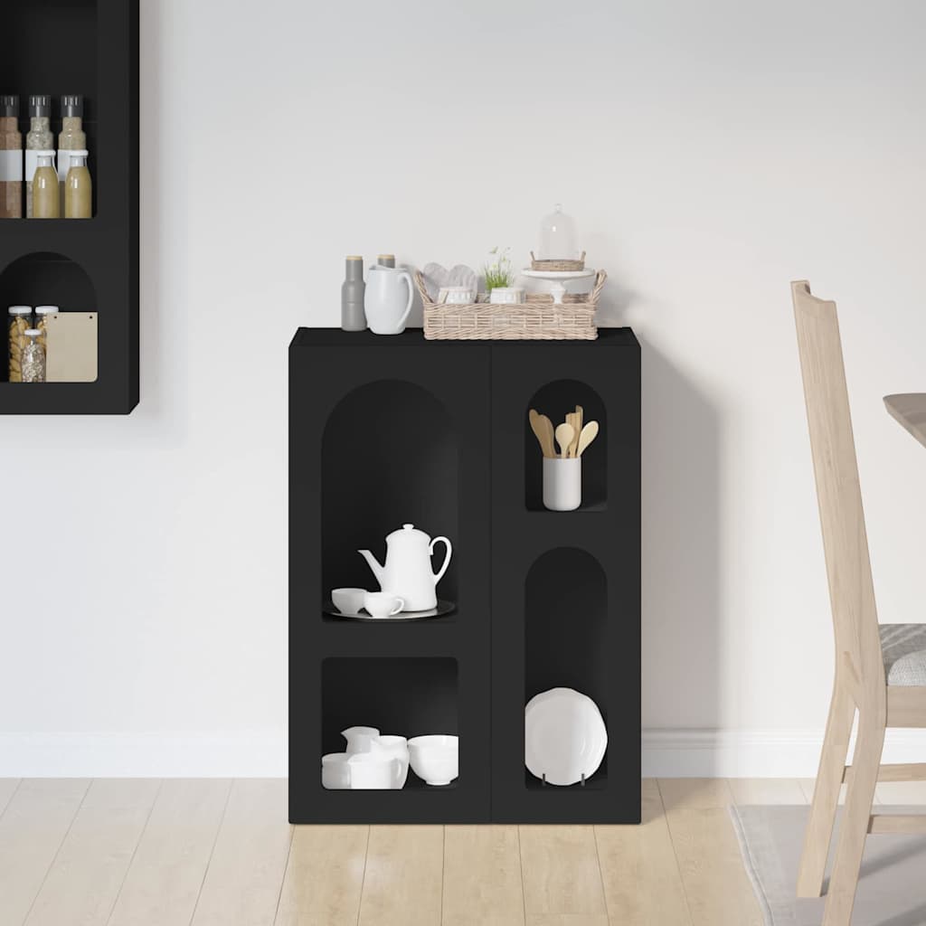 Sideboard Black 59 x 35 x 80.5 cm Engineered wood