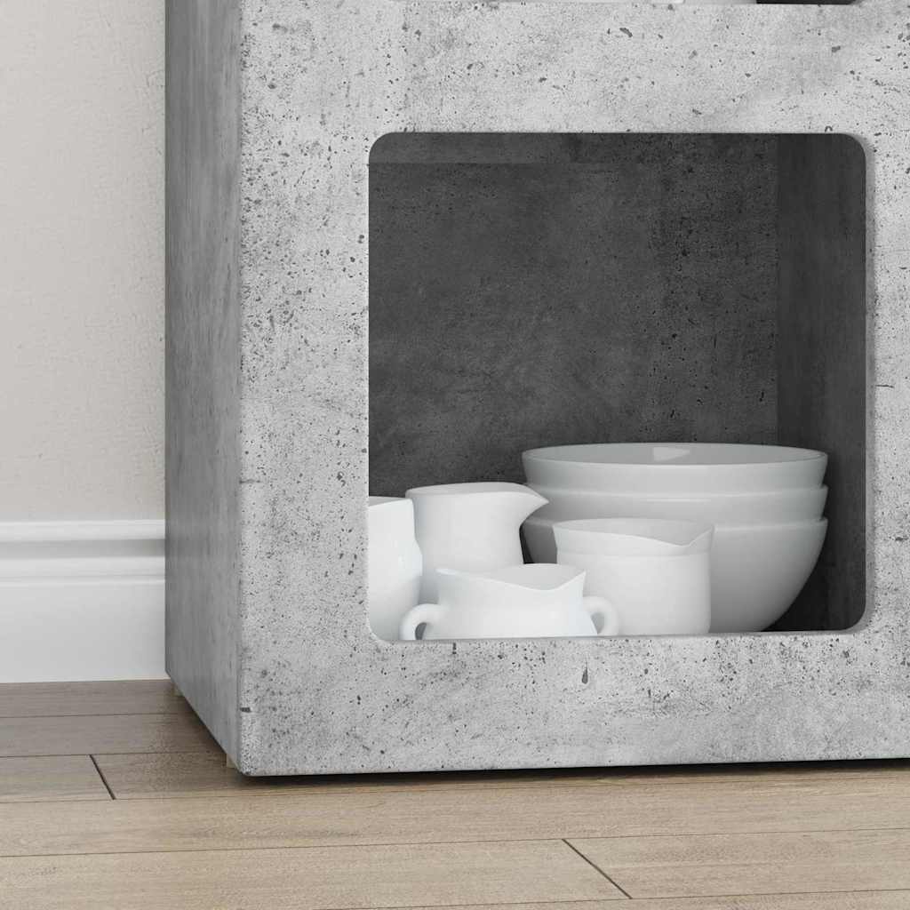 Kabalas Betono pilka 59 x 35 x 80.5 cm Apdirbta mediena