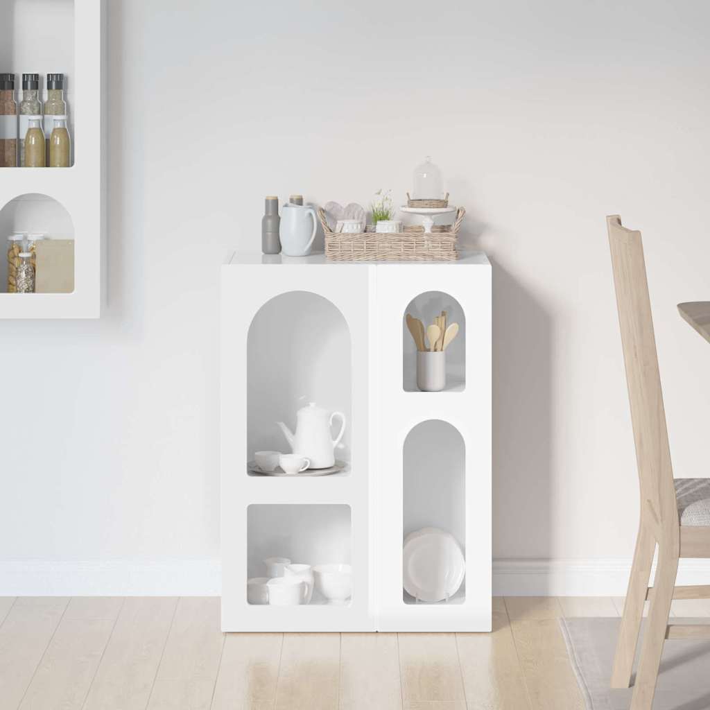 Kabal High Gloss White 59 x 35 x 80.5 cm