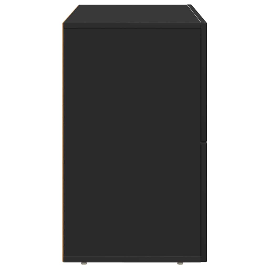 Sideboard Black 80.5 x 35 x 59 cm Engineered wood