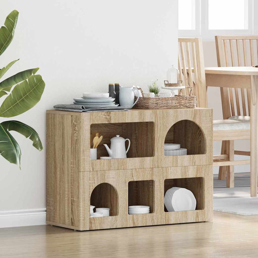 Kumode Sonoma ozols 80.5 x 35 x 59 cm Inženierijas koksne