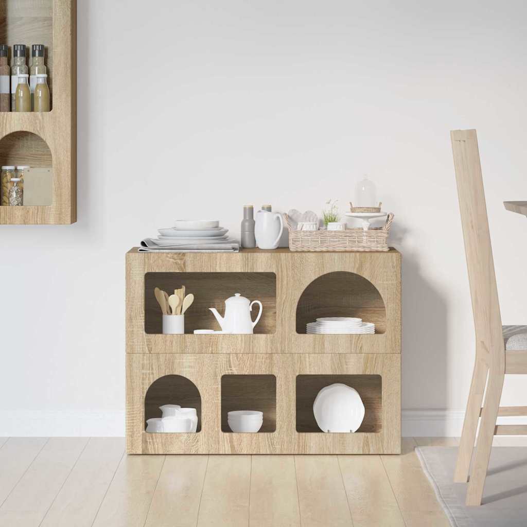 Kumode Sonoma ozols 80.5 x 35 x 59 cm Inženierijas koksne