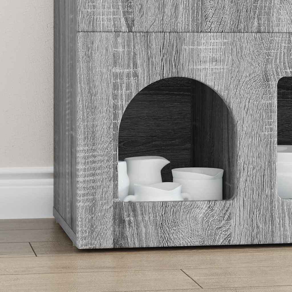 Cabinet Gray Sonoma 80.5 x 35 x 59 cm Engineered wood