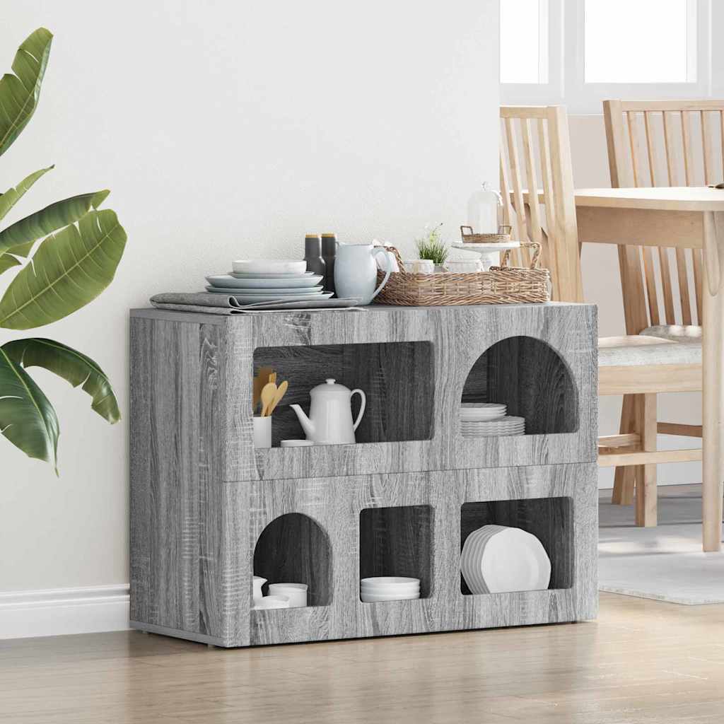 Cabinet Gray Sonoma 80.5 x 35 x 59 cm Engineered wood