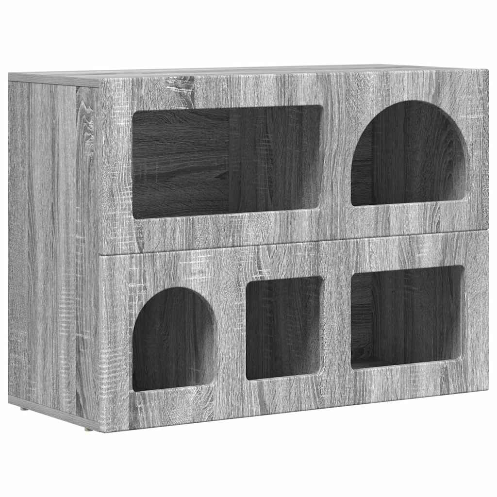 Cabinet Gray Sonoma 80.5 x 35 x 59 cm Engineered wood