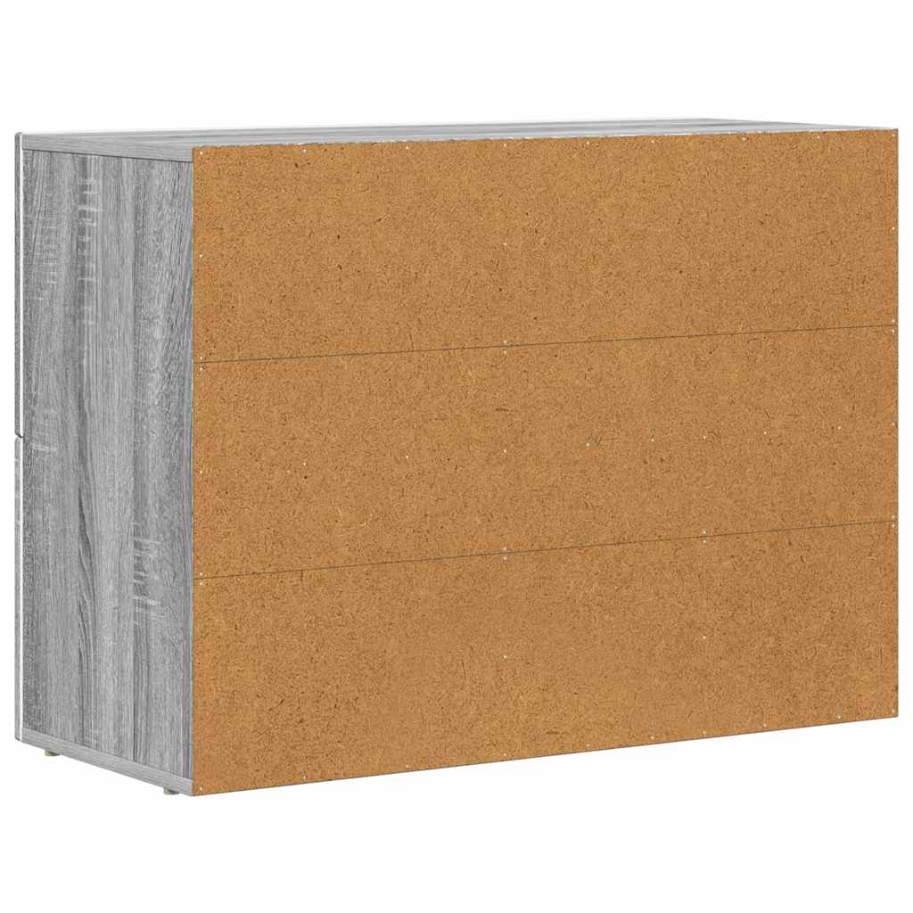 Cabinet Gray Sonoma 80.5 x 35 x 59 cm Engineered wood