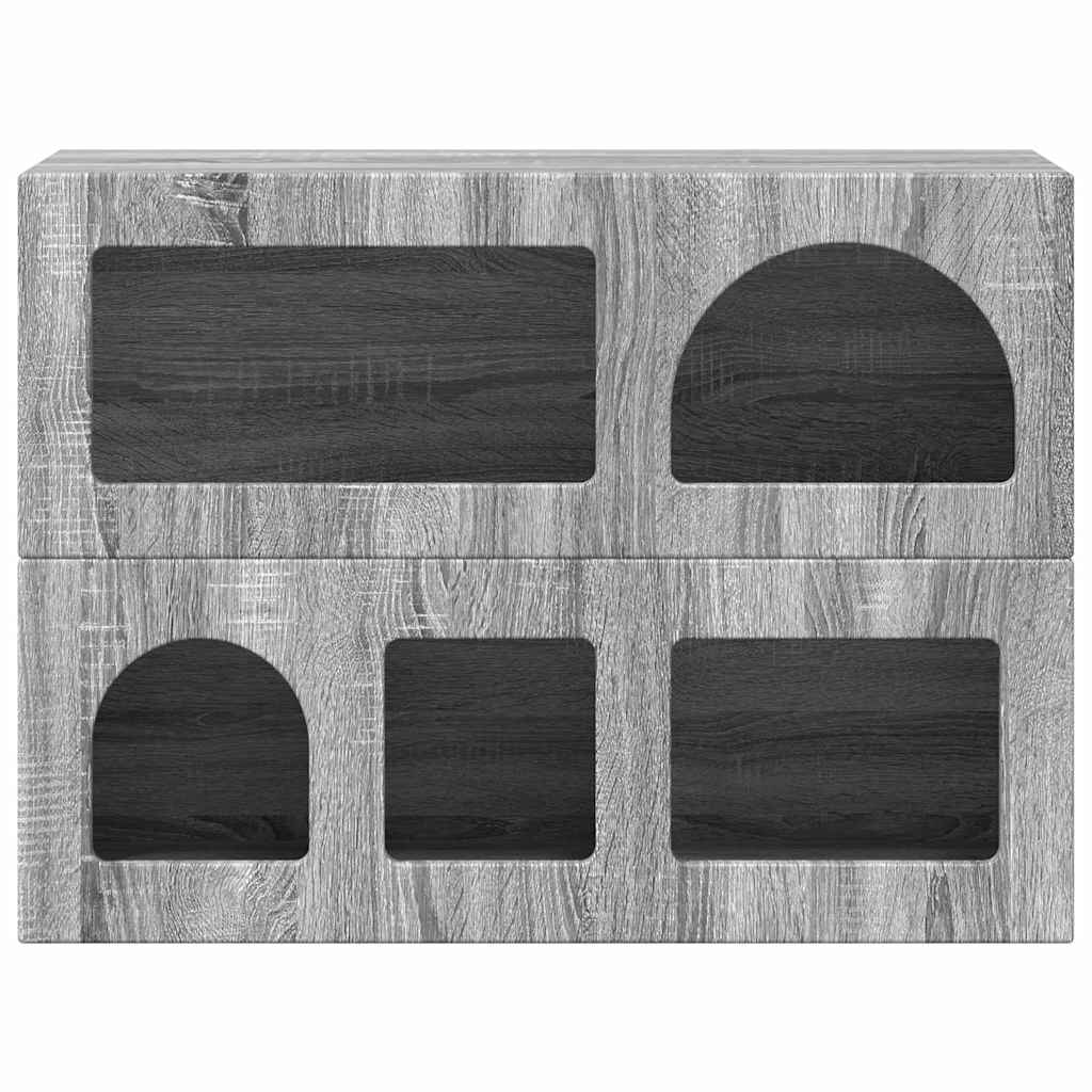 Cabinet Gray Sonoma 80.5 x 35 x 59 cm Engineered wood