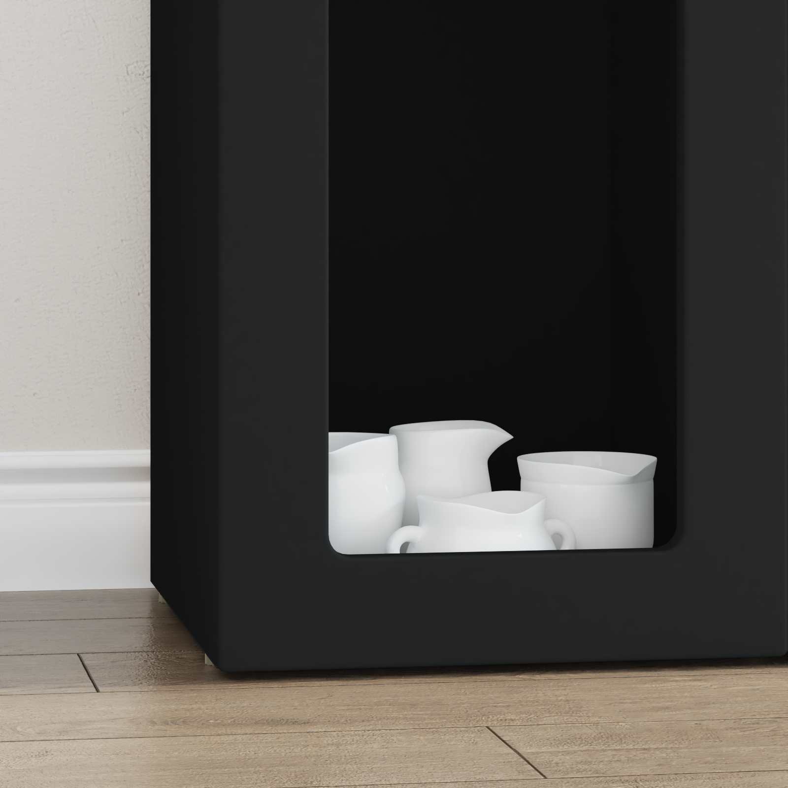 Sideboard Black 59 x 35 x 100.5 cm Engineered Wood