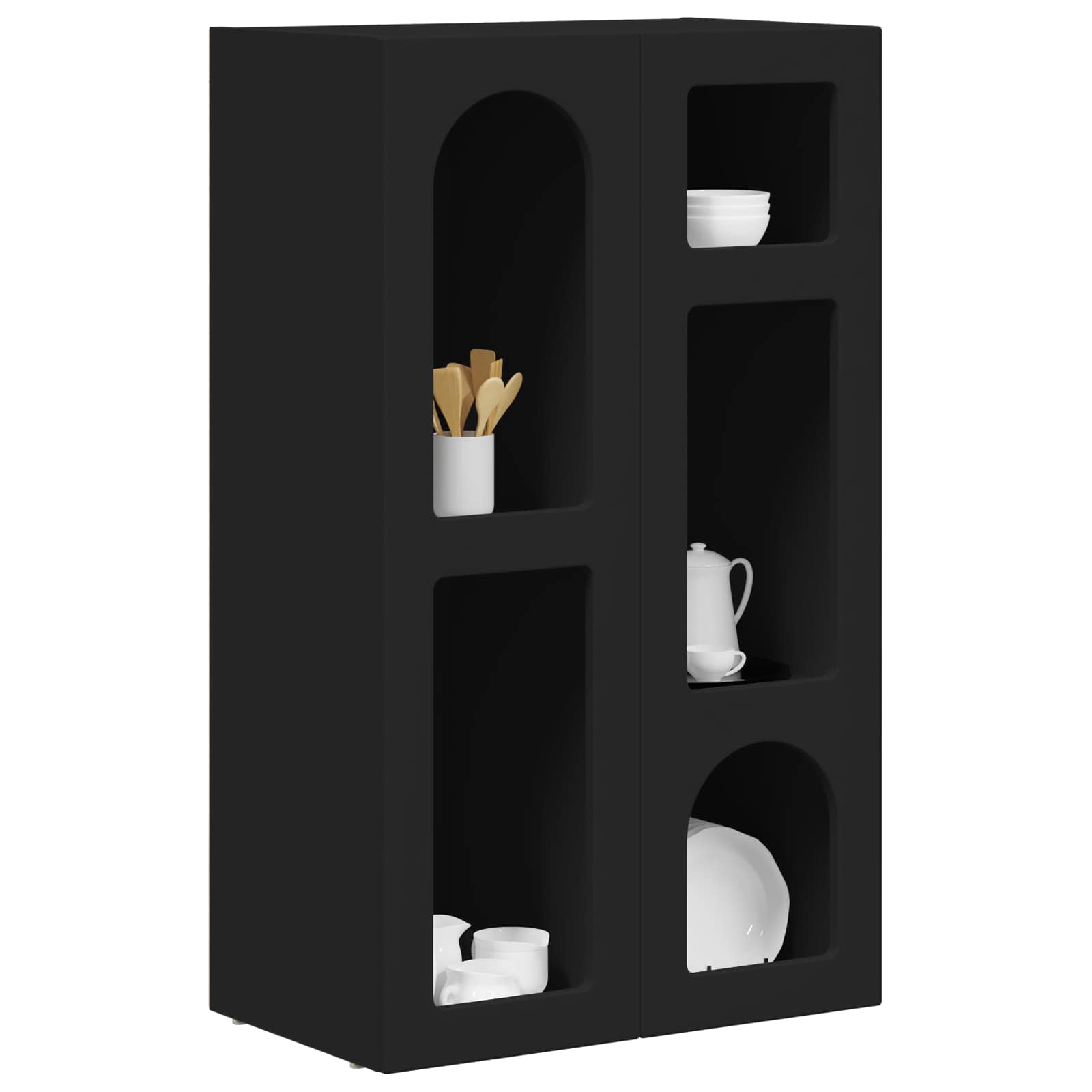 Sideboard Black 59 x 35 x 100.5 cm Engineered Wood